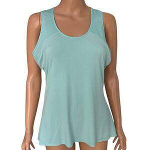 Calvin Klein turquoise blue stretch blouse shirt top size M